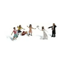Woodland Scenics A1932 HO Wedding Bouquet Toss Figures (Set of 6) - Model Train Junction: Quality Parts and Art Supplies