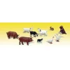 Woodland Scenics A2202 N Barnyard Animal Figures Scenic Accents (Set of 10) - Model Train Junction: Quality Parts and Art Supplies