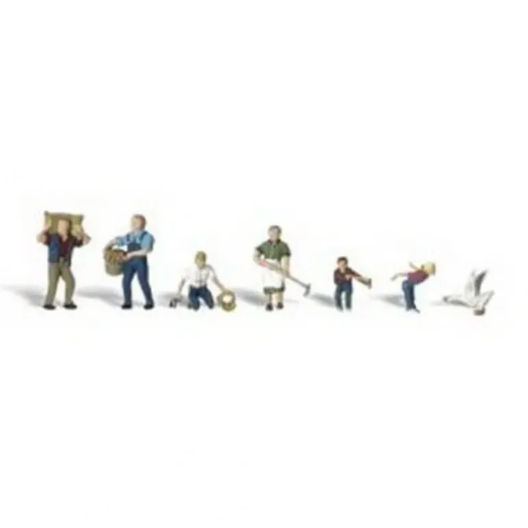 Woodland Scenics A2152 N Farm People Figures (Set of 6) - Model Train Junction: Quality Parts and Art Supplies