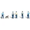 Woodland Scenics A2122 N Scenic Accents Policemen Figures (Set of 6) - Model Train Junction: Quality Parts and Art Supplies
