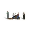 Woodland Scenics A2132 N Scenic Accents Checker Player Figures (Set of 8) - Model Train Junction: Quality Parts and Art Supplies
