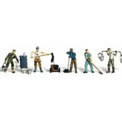 Woodland Scenics A2128 N Scenic Accents Roofer Figures (Set of 8) - Model Train Junction: Quality Parts and Art Supplies
