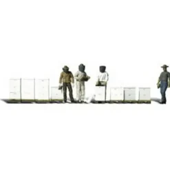Woodland Scenics A2178 N Scenic Accents Beekeeper Figures & Hives - Model Train Junction: Quality Parts and Art Supplies