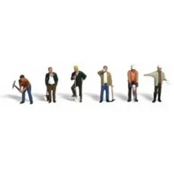 Woodland Scenics A2137 N Scenic Accents Road Crew Figures (Set of 6) - Model Train Junction: Quality Parts and Art Supplies