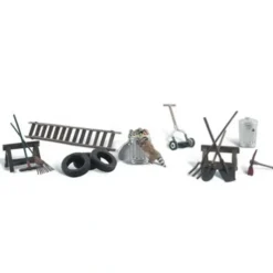 Woodland Scenics A2212 N Scenic Accents Garage Treasures (Set of 13) - Model Train Junction: Quality Parts and Art Supplies