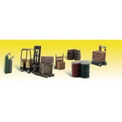 Woodland Scenics A2208 N Scenic Accents Loading Dock Details (Set of 6) - Model Train Junction: Quality Parts and Art Supplies