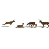 Woodland Scenics A2185 N Scenic Accents Deer Figures (Set of 6) - Model Train Junction: Quality Parts and Art Supplies
