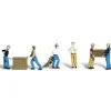 Woodland Scenics A2123 N Scenic Accents Dock Worker Figures (Set of 6) - Model Train Junction: Quality Parts and Art Supplies