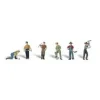 Woodland Scenics A2148 N Scenic Accents Track Worker Figures (Set of 6) - Model Train Junction: Quality Parts and Art Supplies
