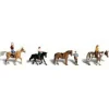 Woodland Scenics A2159 N Scenic Accents Horseback Riders & Horses (Set of 4) - Model Train Junction: Quality Parts and Art Supplies