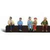 Woodland Scenics A2190 N Scenic Accents Seated Passenger Figures (Set of 6) - Model Train Junction: Quality Parts and Art Supplies