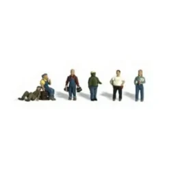 Woodland Scenics A2154 N Scenic Accents Factory Worker Figures (Set of 6) - Model Train Junction: Quality Parts and Art Supplies