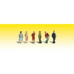 Woodland Scenics A2210 N Walking People Figures (Set of 6) - Model Train Junction: Quality Parts and Art Supplies