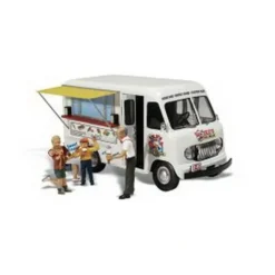 Woodland Scenics AS5541 HO AutoScenes Ike's Ice Cream Truck - Model Train Junction: Quality Parts and Art Supplies