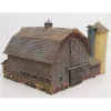 Woodland Scenics BR5038 HO Built-&-Ready Old Weathered Barn Building W/LED - Model Train Junction: Quality Parts and Art Supplies