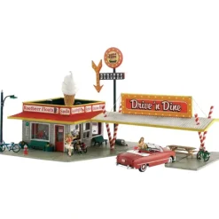 Woodland Scenics BR4929 N Built-&-Ready Drive 'n Dine Building - Model Train Junction: Quality Parts and Art Supplies