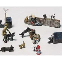 Woodland Scenics D226 HO Scenic Details Cats and Dogs Kit (Pack 0f 10) - Model Train Junction: Quality Parts and Art Supplies