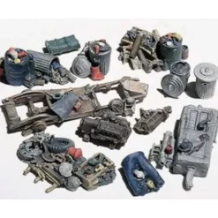 Woodland Scenics D205 HO Scenic Details Assorted Junk Piles Kit (Pack of 10) - Model Train Junction: Quality Parts and Art Supplies