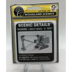 Woodland Scenics D237 HO Scenic Details Back Hoe Insley Model 'K" Metal Kit - Model Train Junction: Quality Parts and Art Supplies