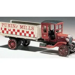 Woodland Scenics D218 HO Scenic Details Grain Truck Purina 1914 Diamond T Kit - Model Train Junction: Quality Parts and Art Supplies