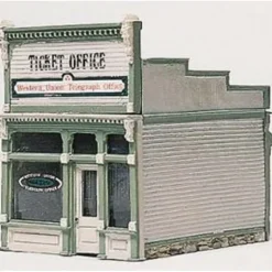 Woodland Scenics D222 HO Scenic Details Ticket Office Building Kit - Model Train Junction: Quality Parts and Art Supplies