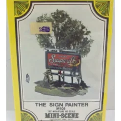 Woodland Scenics M105 HO Mini-Scene The Sign Painter Kit - Model Train Junction: Quality Parts and Art Supplies