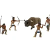 Woodland Scenics SP4344 Scene-A-Rama Native American Hunt Figures (Set of 5) - Model Train Junction: Quality Parts and Art Supplies