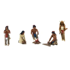 Woodland Scenics SP4343 Scene-A-Rama Native American Figures (Set of 5) - Model Train Junction: Quality Parts and Art Supplies