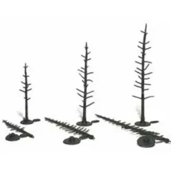 Woodland Scenics TR1124 2 1/2" - 4" Pine Tree Armatures Plastic Kit (Pack of 70) - Model Train Junction: Quality Parts and Art Supplies