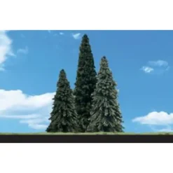 Woodland Scenics TR3573 N / HO / O 6" - 7" Forever Green Trees (Pack of 3) - Model Train Junction: Quality Parts and Art Supplies