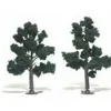 Woodland Scenics TR1514 N/HO/O 5" - 6" Dark Green Realistic Trees (Pack of 2) - Model Train Junction: Quality Parts and Art Supplies