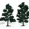 Woodland Scenics TR1517 6" - 7" Dark Green Realistic Trees (Pack of 2) - Model Train Junction: Quality Parts and Art Supplies