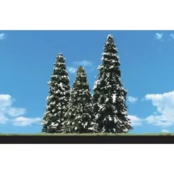 Woodland Scenics TR3567 2" - 3.5" Snow Dusted Trees (Pack of 5) - Model Train Junction: Quality Parts and Art Supplies