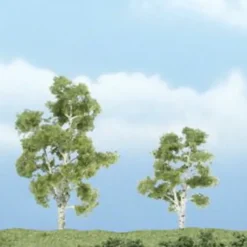 Woodland Scenics TR1603 3" - 2.25" Sycamore Ready-Made Premium Trees (Pack of 2) - Model Train Junction: Quality Parts and Art Supplies