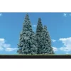 Woodland Scenics TR3569 3.5" - 5.5" Blue Needle Trees (Pack of 4) - Model Train Junction: Quality Parts and Art Supplies