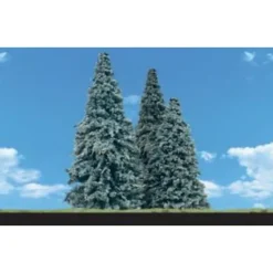 Woodland Scenics TR3566 2" - 3.5" Blue Needle Trees (Pack of 5) - Model Train Junction: Quality Parts and Art Supplies