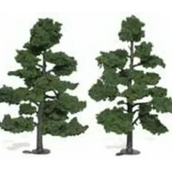 Woodland Scenics TR1518 7" - 8" Medium Green Realistic Trees (Pack of 2) - Model Train Junction: Quality Parts and Art Supplies