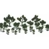 Woodland Scenics TR1111 3/4-3" Medium Green Realistic Tree Kits (Pack of 21) - Model Train Junction: Quality Parts and Art Supplies