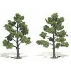 Woodland Scenics TR1512 5" - 6" Light Green Realistic Trees (Pack of 2) - Model Train Junction: Quality Parts and Art Supplies