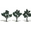 Woodland Scenics TR1511 4" - 5" Dark Green Realistic Trees (Pack of 3) - Model Train Junction: Quality Parts and Art Supplies