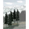 Woodland Scenics TR1582 6"-8" Conifer Colors Ready Made PineTrees (Pack of 12) - Model Train Junction: Quality Parts and Art Supplies
