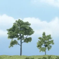 Woodland Scenics TR1607 3",1.75" Locust Ready-Made Premium Trees (Pack of 2) - Model Train Junction: Quality Parts and Art Supplies